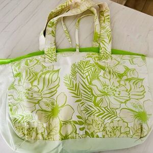 Floral Green Tote Bag